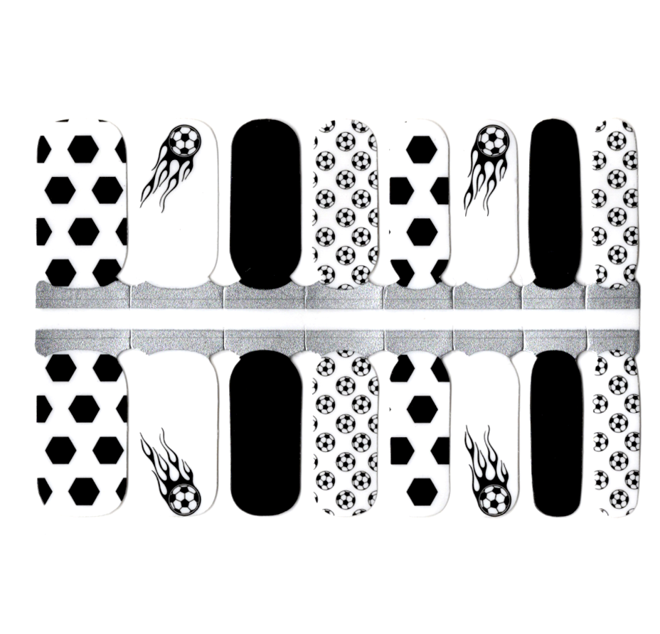 Soccer Black and White Ball Pattern Euro Cup Sports