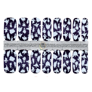 Ghosts Purple Glitter Background Halloween