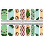Père Noël drôle, gui, arbre de Noël, bonhomme en pain d'épice, motif de canne en bonbon