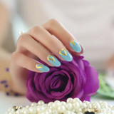 Accents de géométrie turquoise vert aqua et feuille d'or