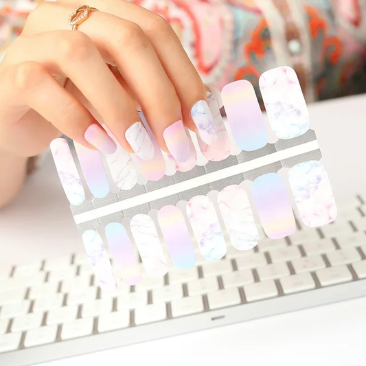 Watercolor Marble Ombre Gradient Pink Purple Blue