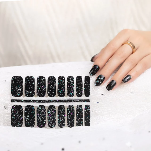 Black with Sequin Glitter Galaxy