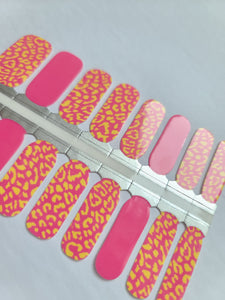 Pink and Yellow Leopard Print