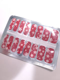 Red and White Snowflakes Christmas Holidays