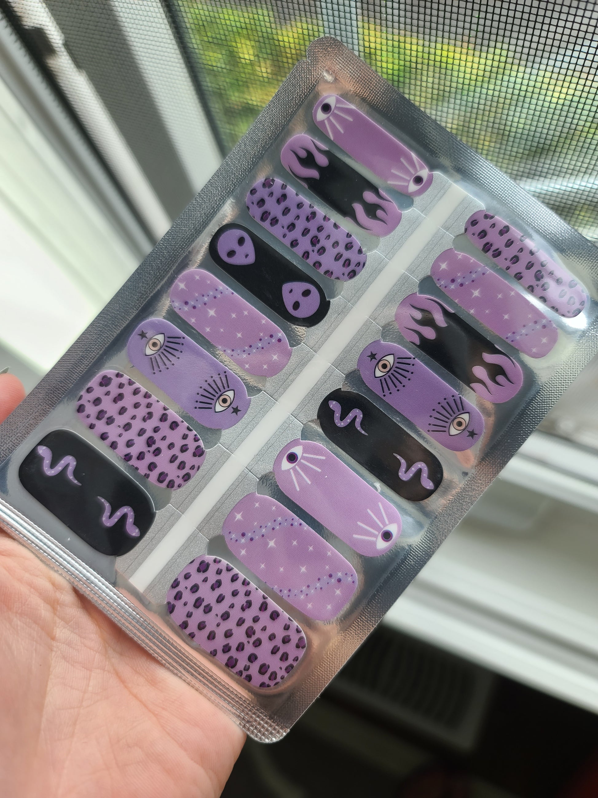 Black Aliens, Black Flame, Leopard Print, All Seeing Eye, Purple and Black Halloween