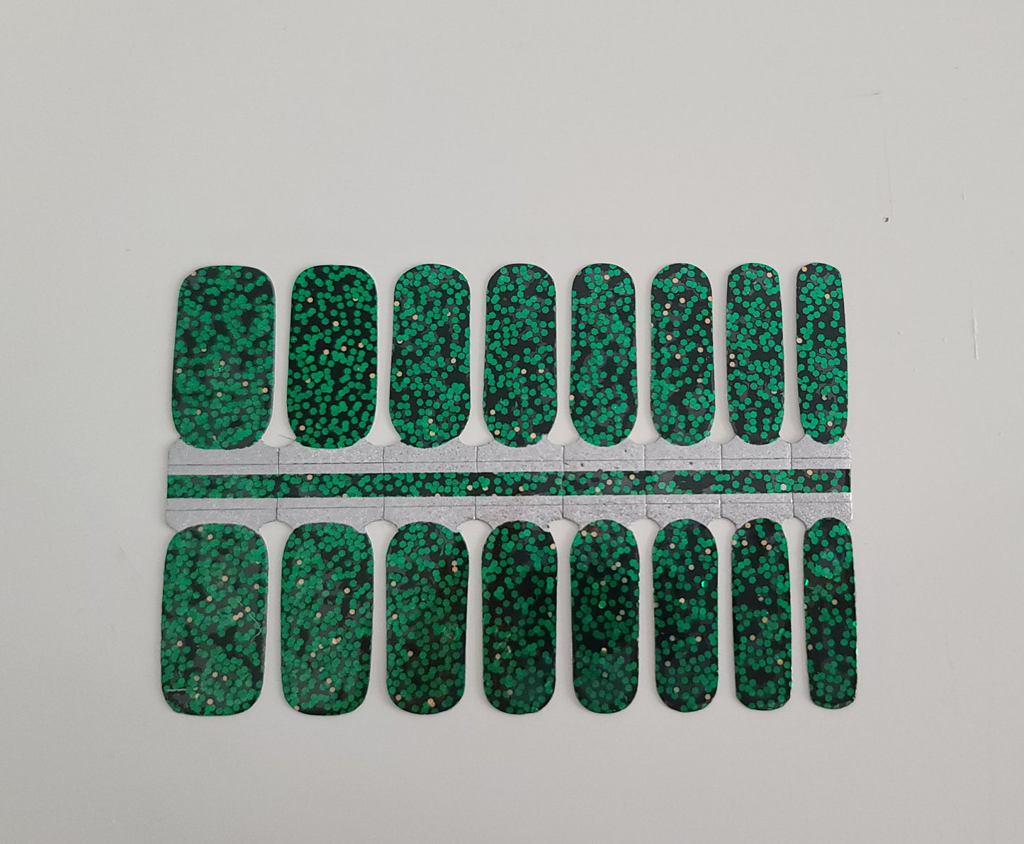 Green Sequin Glitter with Dark Background