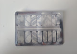 Silver Brush Strokes Patches with Clear Background Overlay Negative Space
