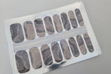 Grey, Black and Beige Marble with Gold Glitter