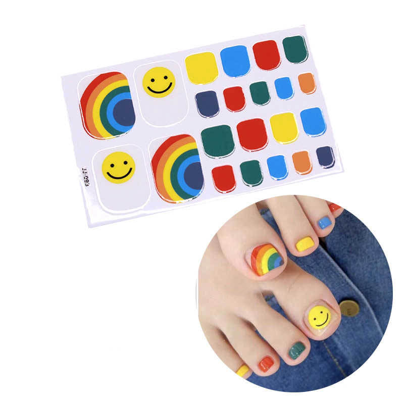 Rainbow Colors with Smile Emoji