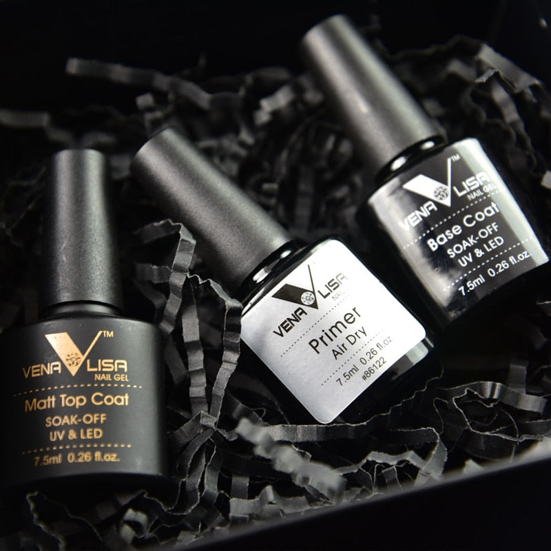 Venalisa Gel Top Coats and Base Coats - Matte, Tempered, Long Wear