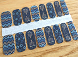Hanukkah Jewish Festival of Lights Navy Blue and Gold Glitter