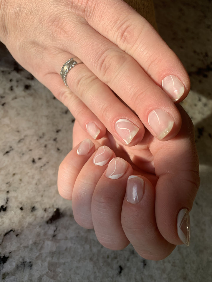 clear dip overlay natural nails｜TikTok Search