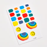 Rainbow Colors with Smile Emoji
