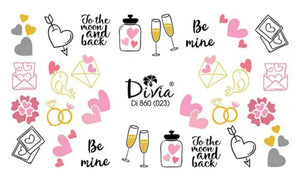 Be Mine Valentine's Day Engagement Party Pink Hearts Champagne Glasses