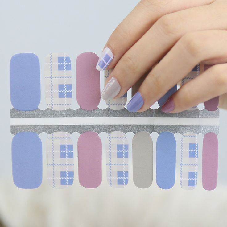 Plaid bleu pierre pastel beige et vert foncé