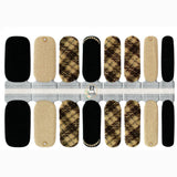 Plaid beige scintillant avec détails nacrés