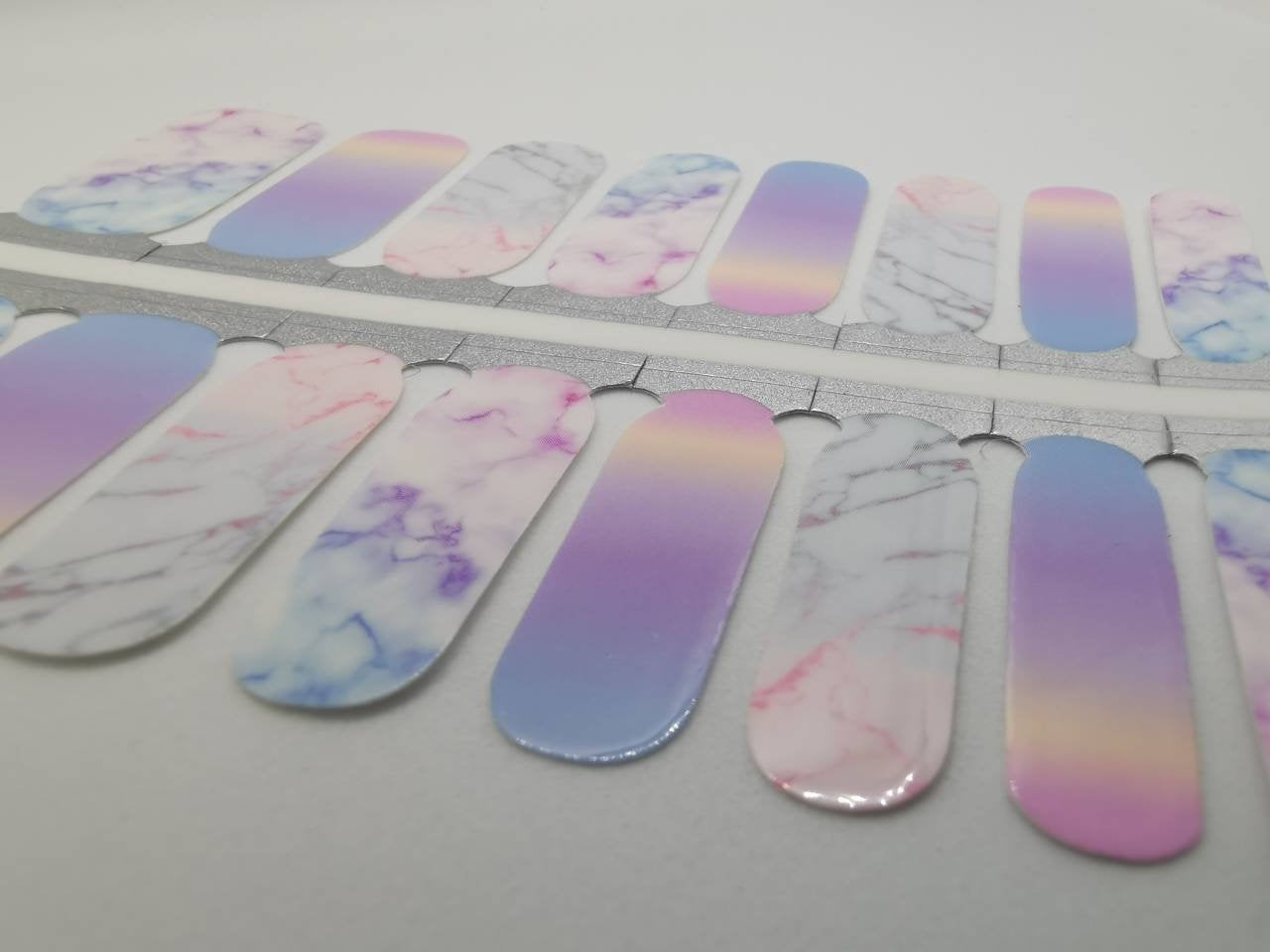 Watercolor Marble Ombre Gradient Pink Purple Blue