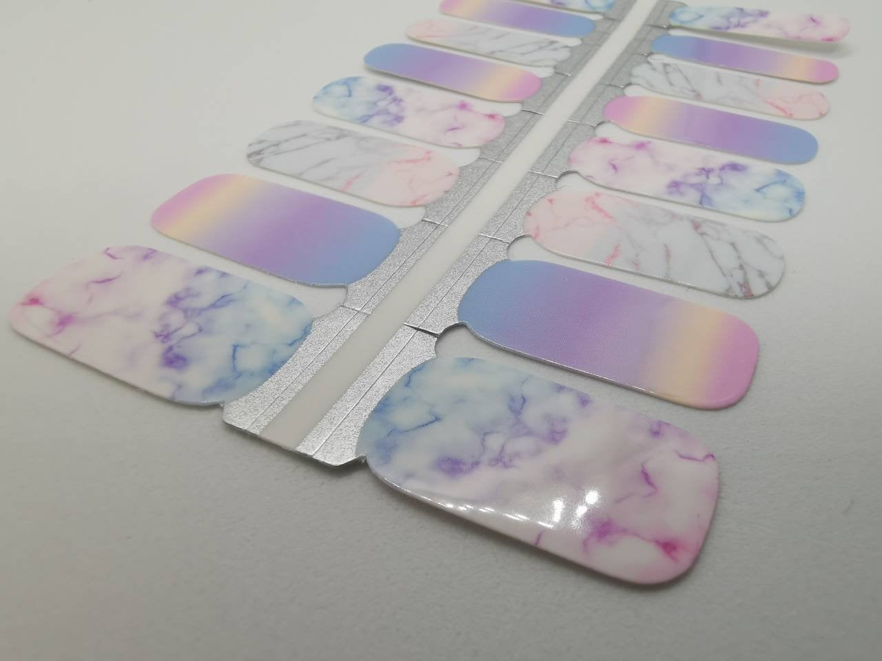 Watercolor Marble Ombre Gradient Pink Purple Blue