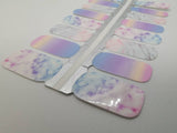 Aquarelle Marbre Ombre Dégradé Rose Violet Bleu