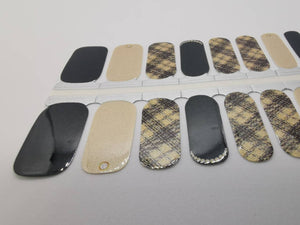 Plaid beige scintillant avec détails nacrés
