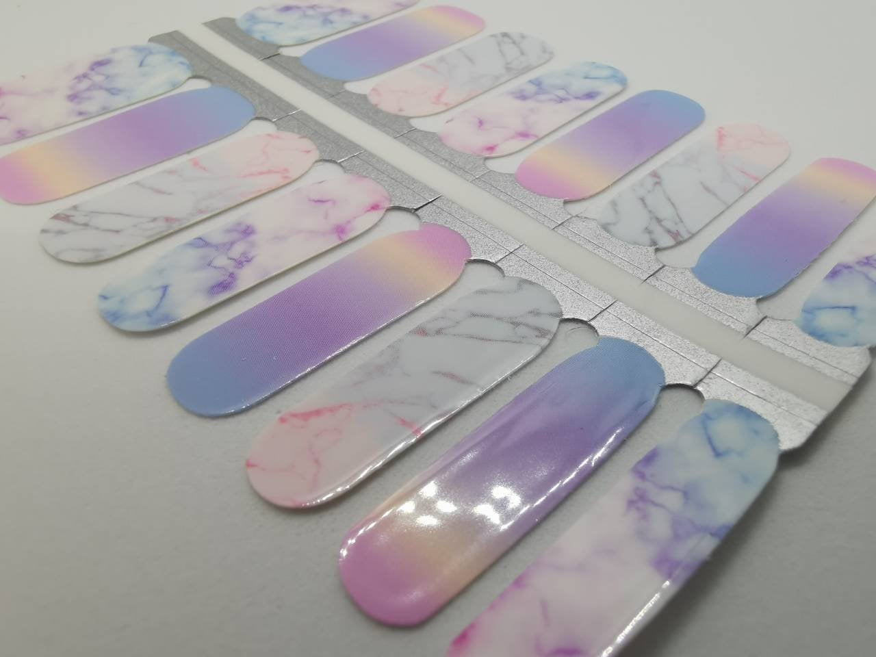 Watercolor Marble Ombre Gradient Pink Purple Blue