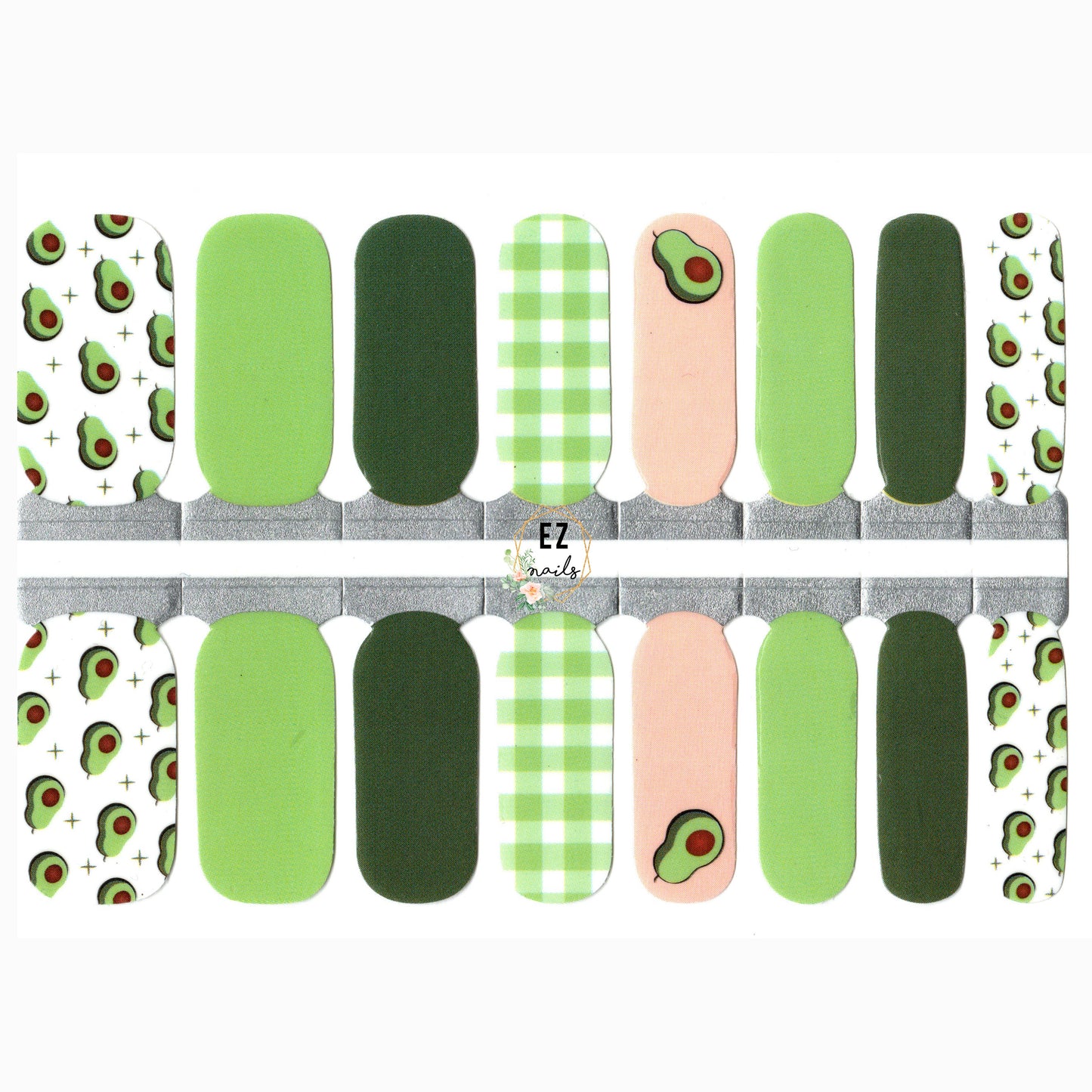 Green and White Plaid Avocado Avocuddle