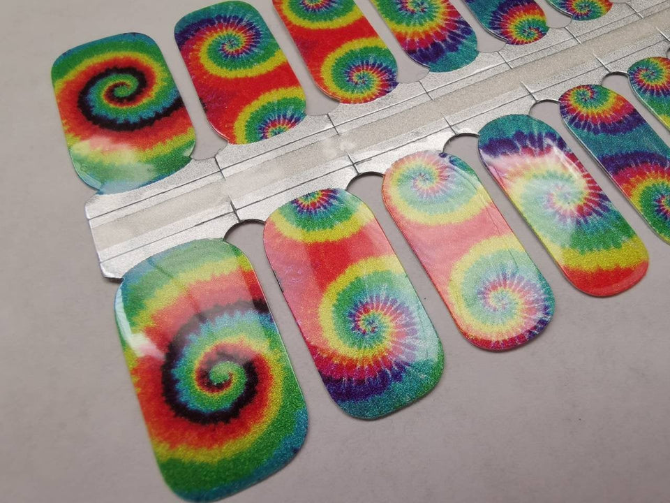 Tie Dye Funky Rainbow Swirls Design