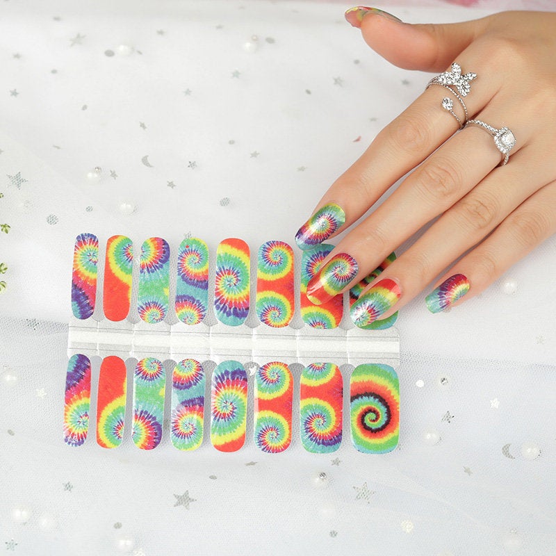 Tie Dye Funky Rainbow Swirls Design