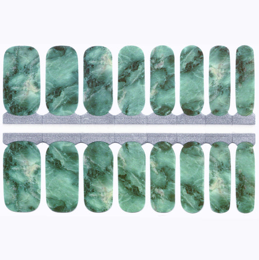 Teal and Aqua Green Marble