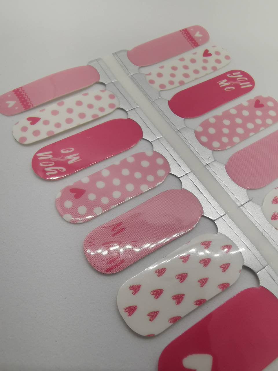 Take My Heart Pink and White Polka Dot Toi et moi Fiançailles Saint Valentin