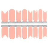 Baby Pink Solid Color and White Geometry Geo with Clear Cut Outs
