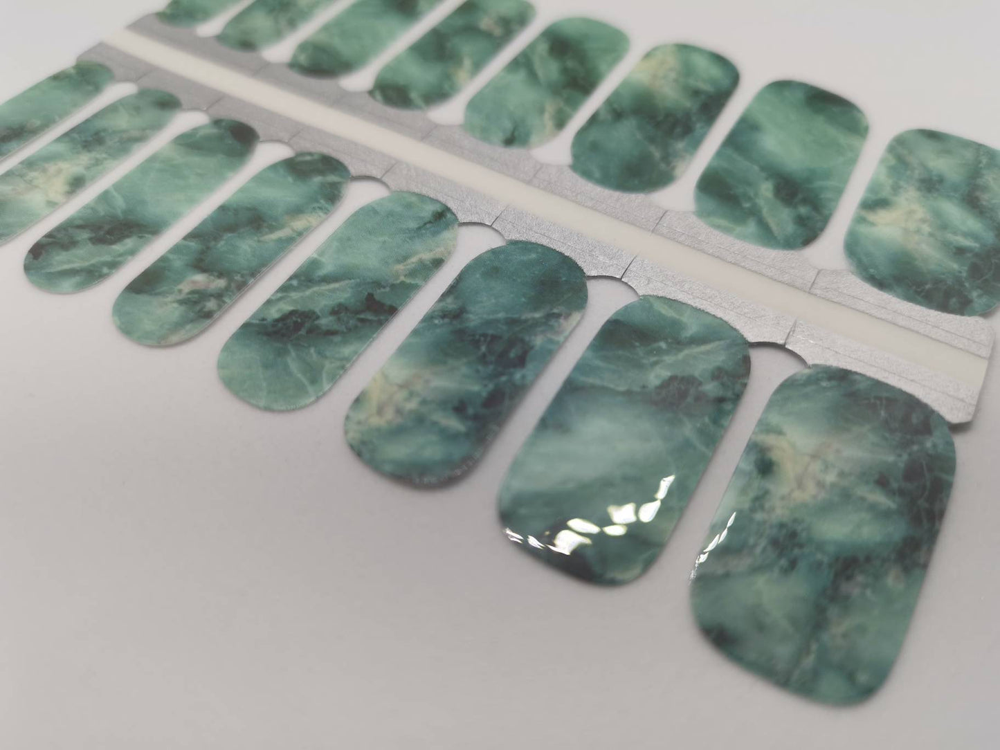 Teal and Aqua Green Marble