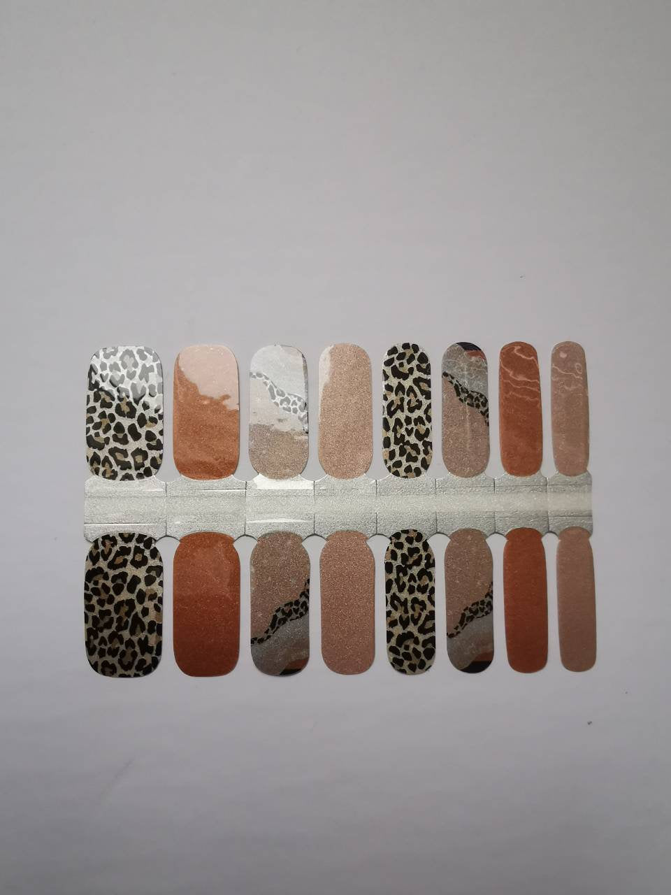 Brown Beige Nude Leopard Print with Shimmer