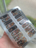 Glitter Death Skulls with Flowers, Dia de Muerte, Day of the Dead, Halloween