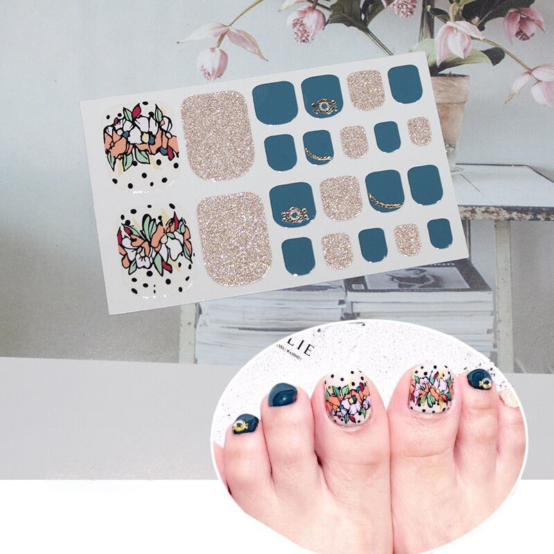 Teal and Gold with Flower Accent