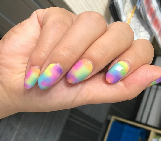 Navajo White Watercolor Rainbow Tie Dye